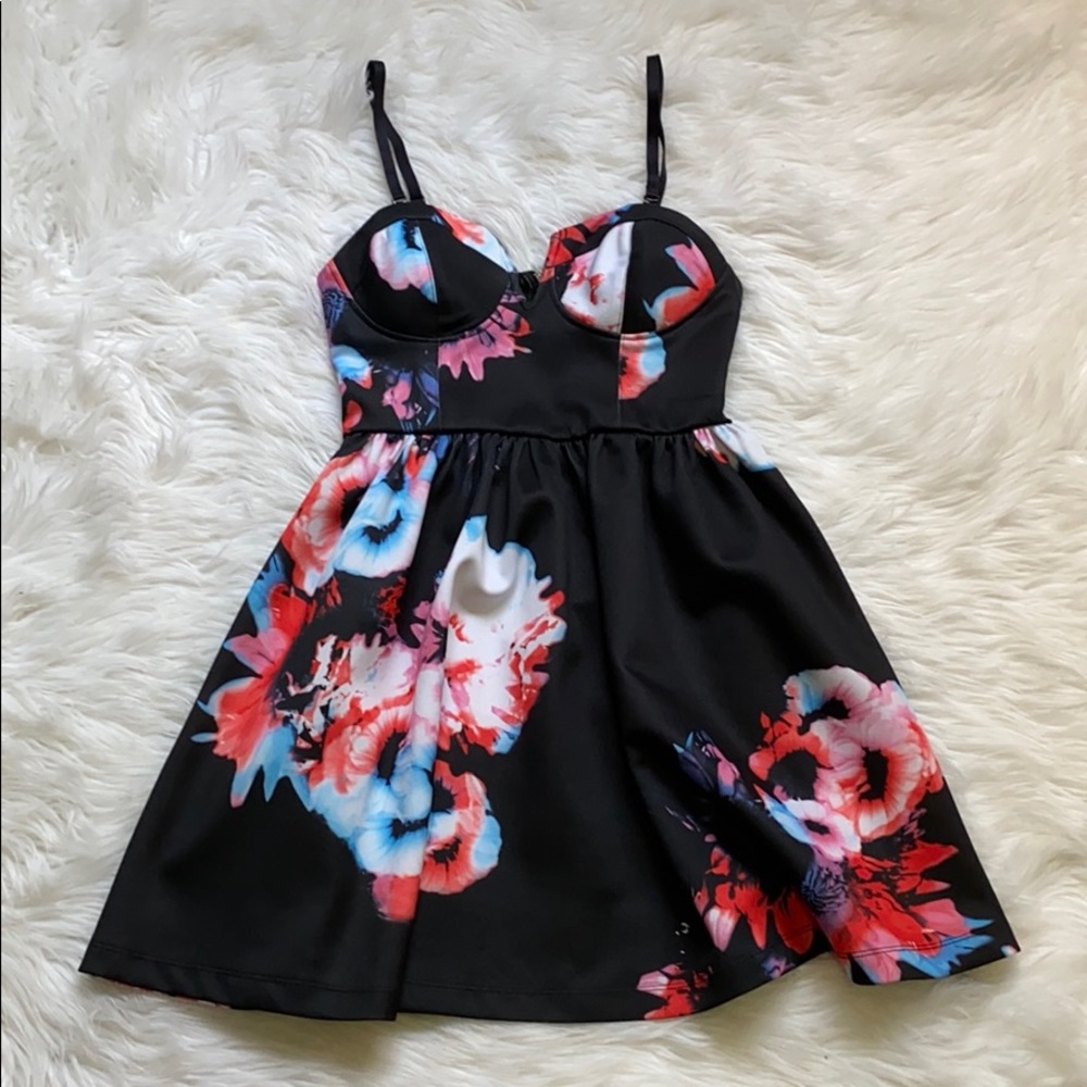 Material Girl • Structured Floral Dress